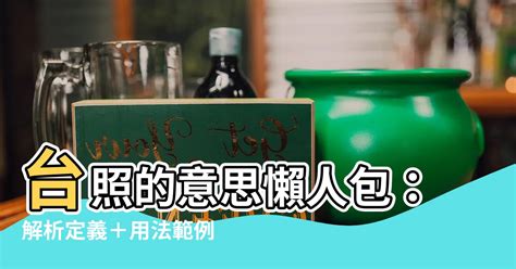 台照 意思|臺照的意思